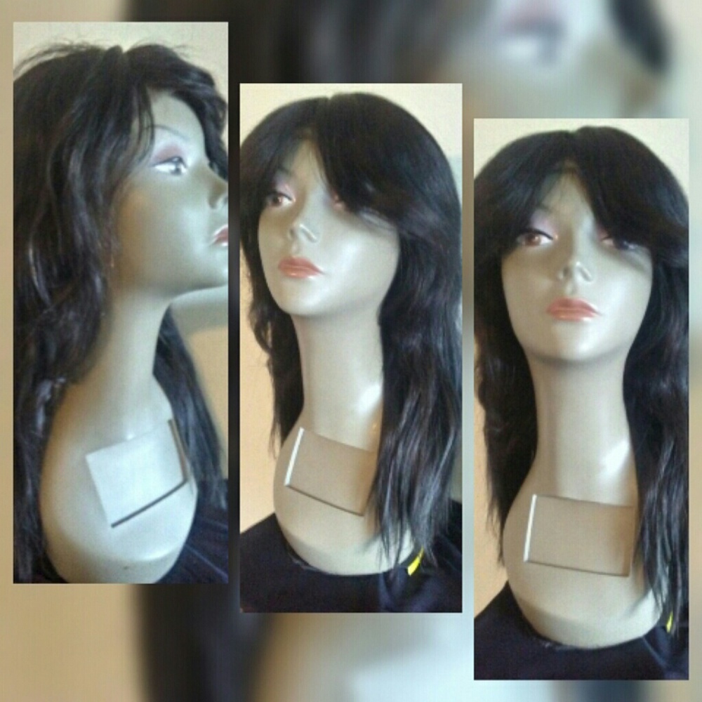100% human lacefront medium bob wig